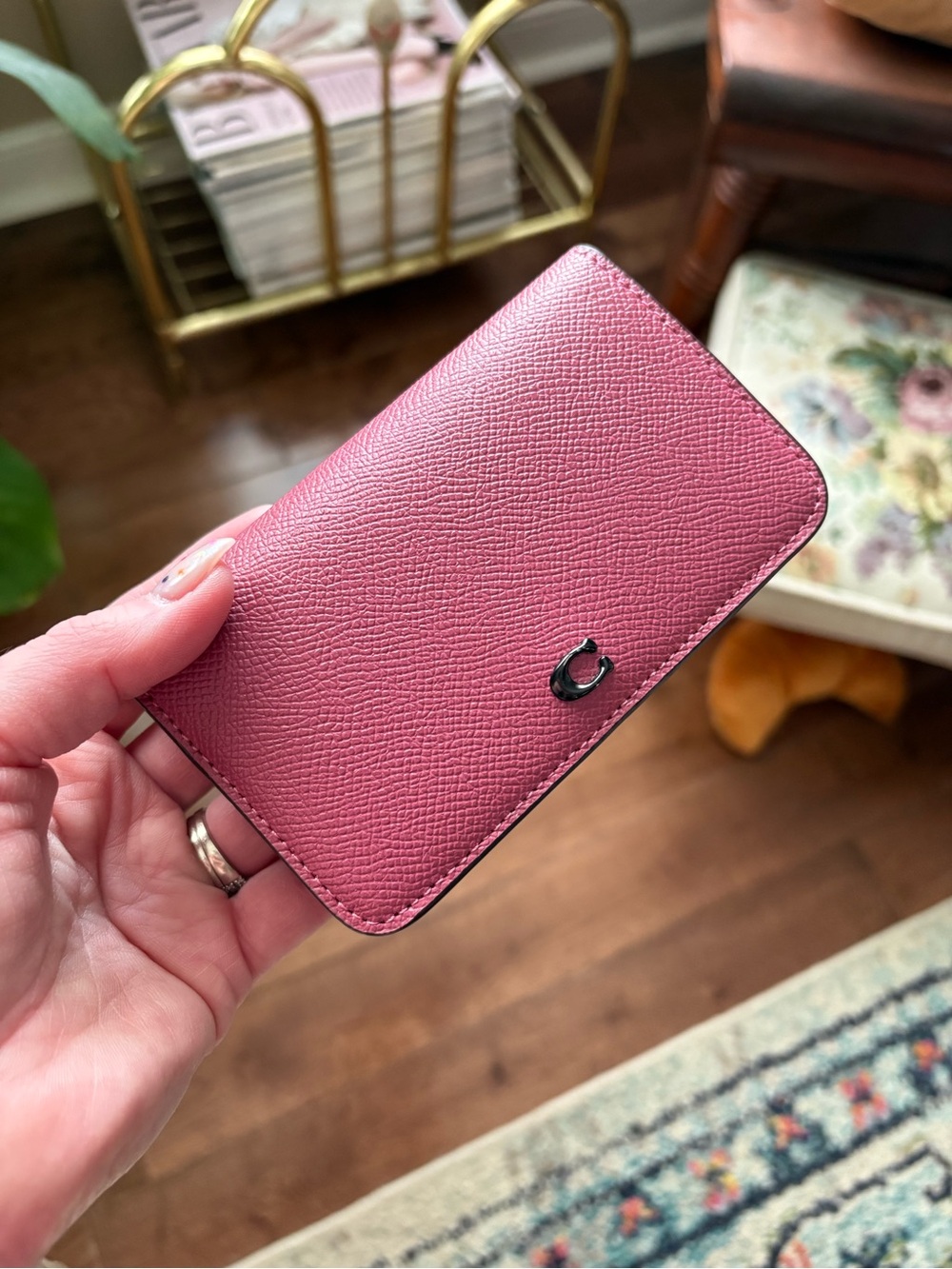 Coach Fuchsia Slim Wallet